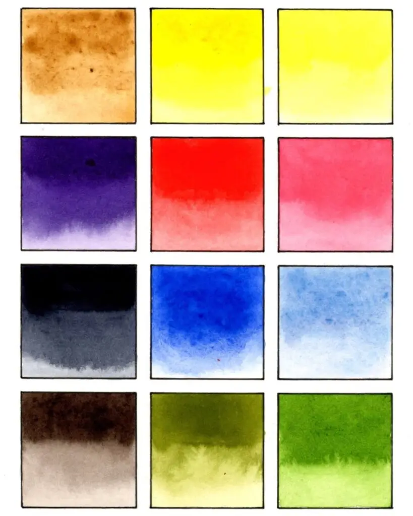 Colour Swatched Studio Artinject Delhi in person Art Workshops flipped