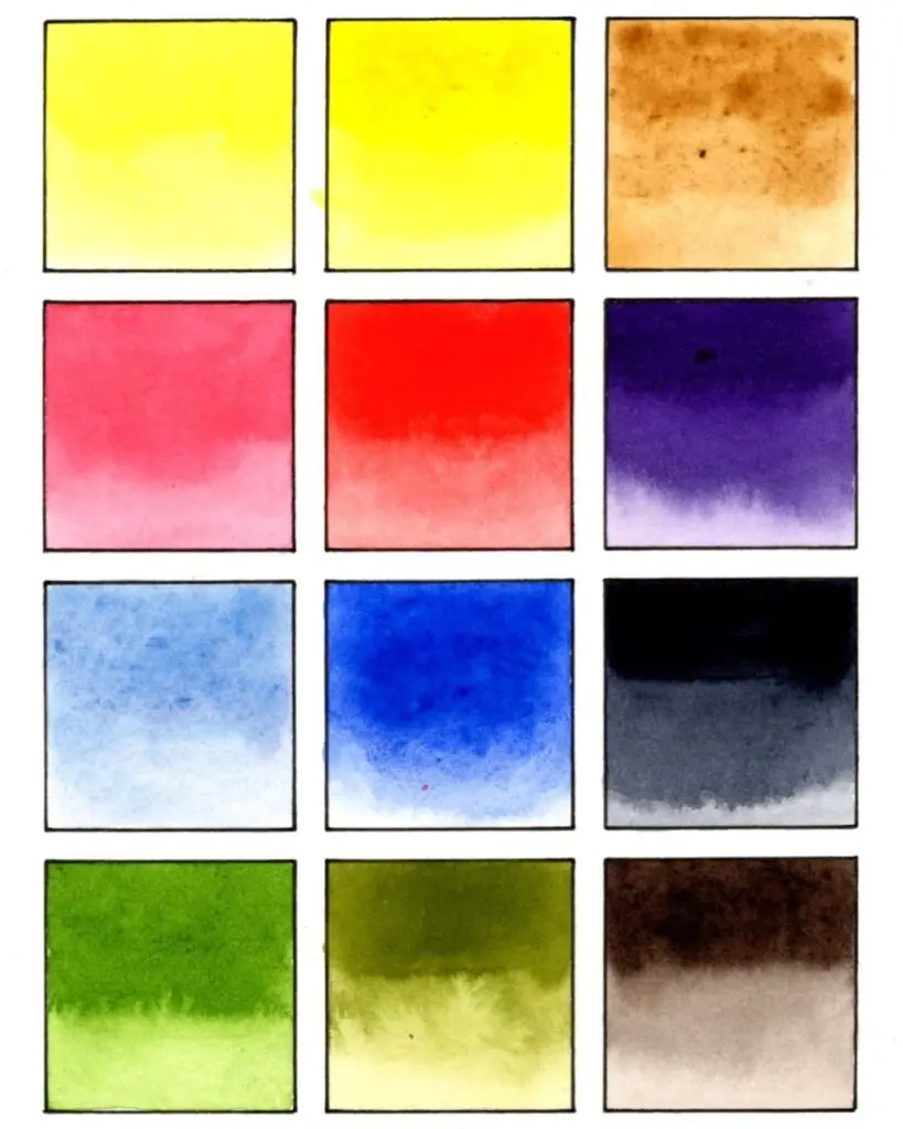 Colour Swatches Studio Artinject Delhi in person Art Workshops