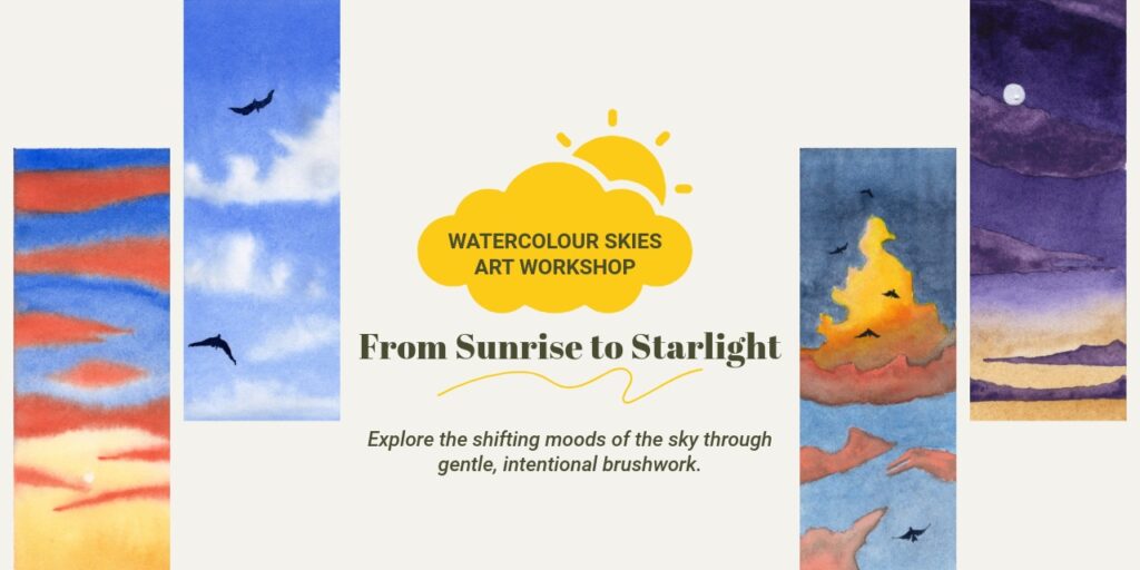 Watercolour Skies From Sunrise to Sunset Delhi in person Art Workshop